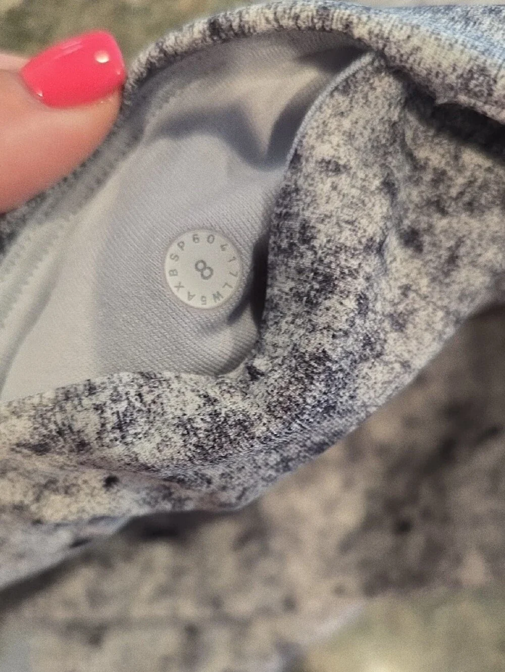 Lululemon Wunder Under Hi-Rise 7/8 Tight in Antiqued Alpine White Multi & Black - Picture 6 of 7